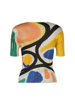 A detail shot of the PLEATS PLEASE ISSEY MIYAKE ROLL top.