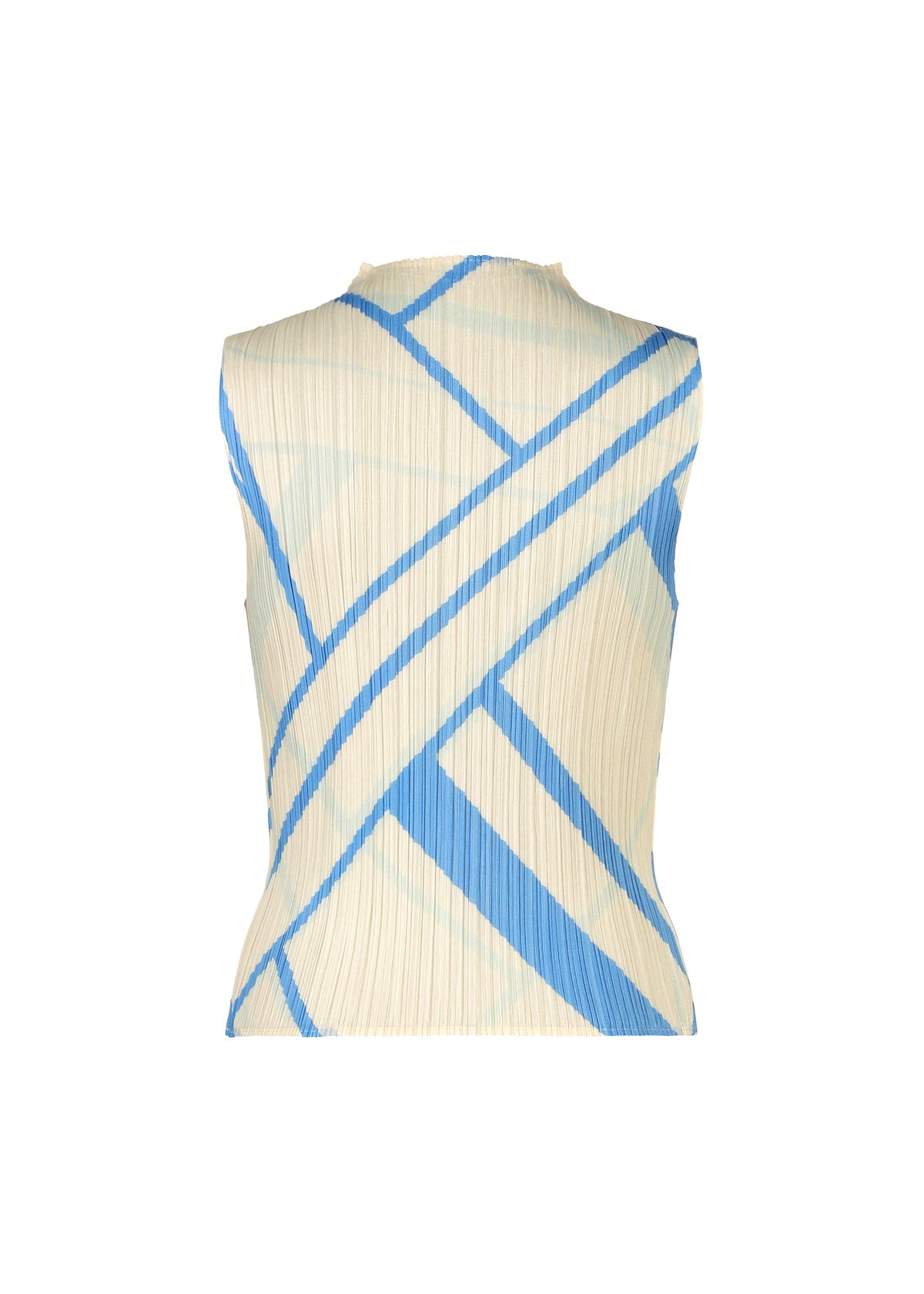 A detail shot of the PLEATS PLEASE ISSEY MIYAKE FOLD LINE top.