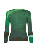 A detail shot of the PLEATS PLEASE ISSEY MIYAKE ORBIT top.
