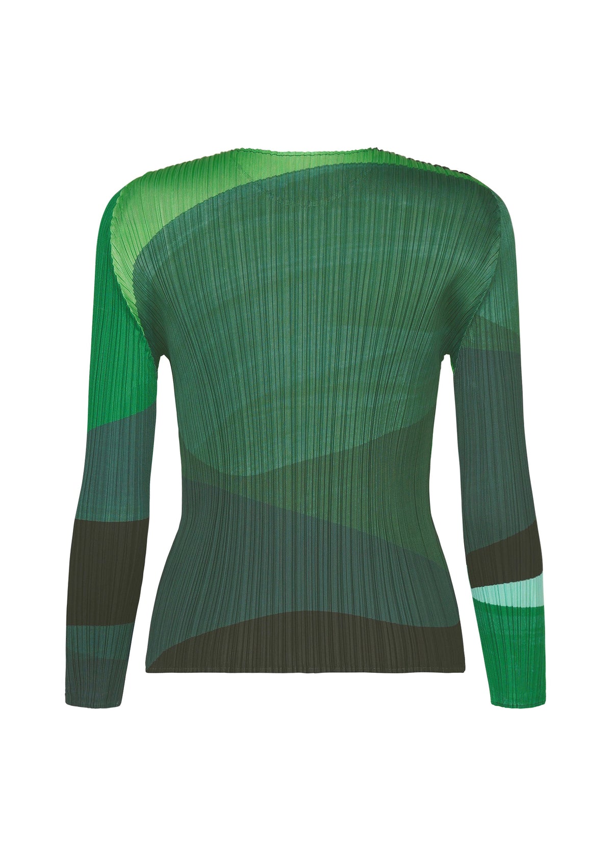 A detail shot of the PLEATS PLEASE ISSEY MIYAKE ORBIT top.