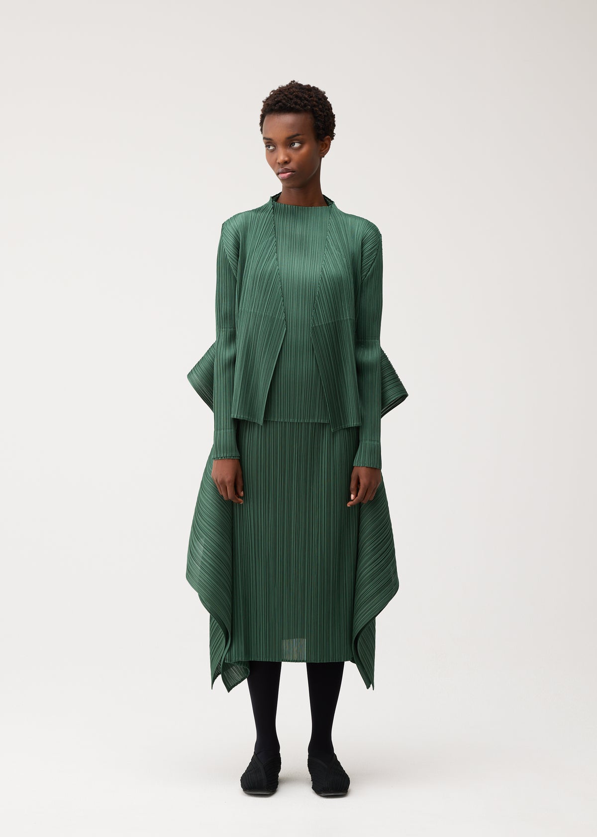 FLUTTER Cardigan Moss Green