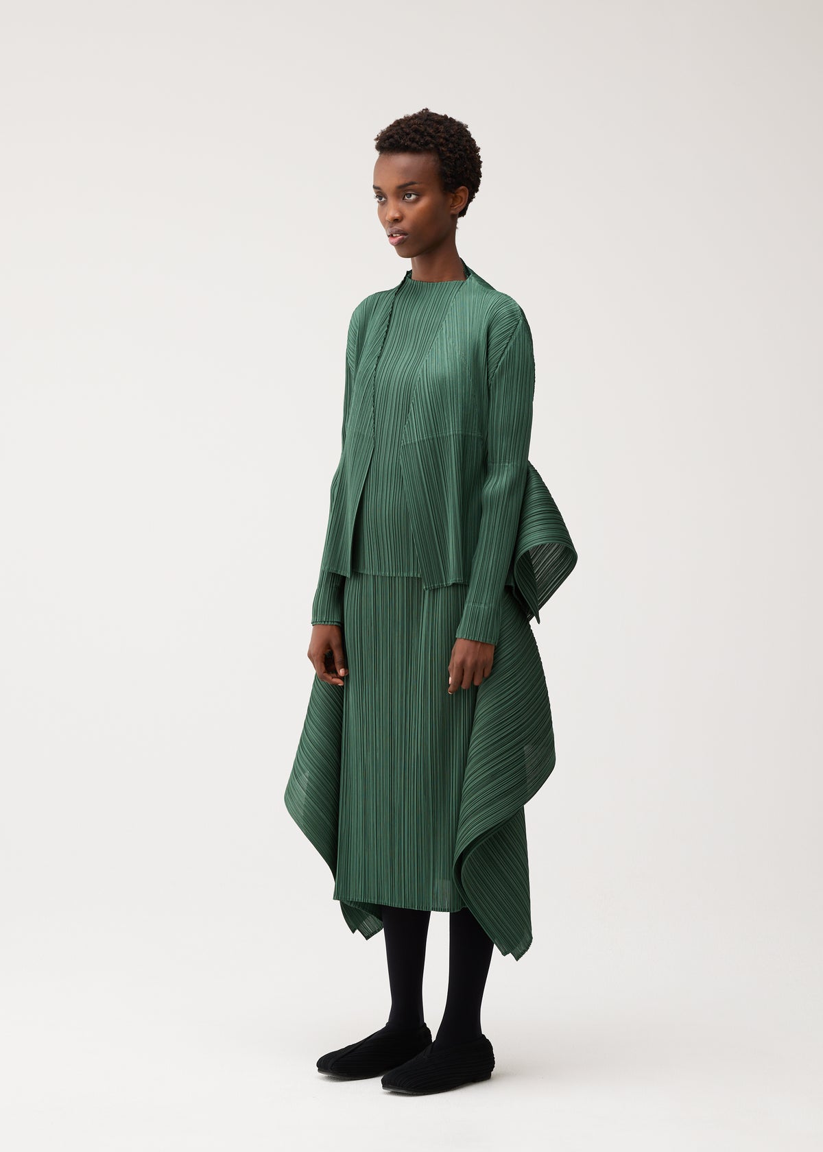 FLUTTER Cardigan Moss Green