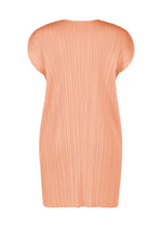 A detail shot of the PLEATS PLEASE ISSEY MIYAKE MONTHLY COLORS : JULY dress.
