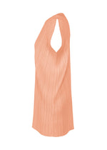 A detail shot of the PLEATS PLEASE ISSEY MIYAKE MONTHLY COLORS : JULY dress.