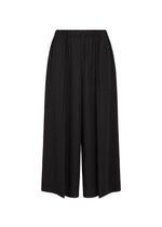 A product shot of the PLEATS PLEASE ISSEY MIYAKE A-POC BOTTOMS trousers in black.