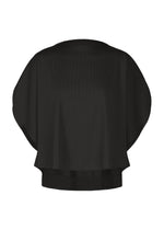 A product shot of the PLEATS PLEASE ISSEY MIYAKE A-POC SLICE shirt in black.