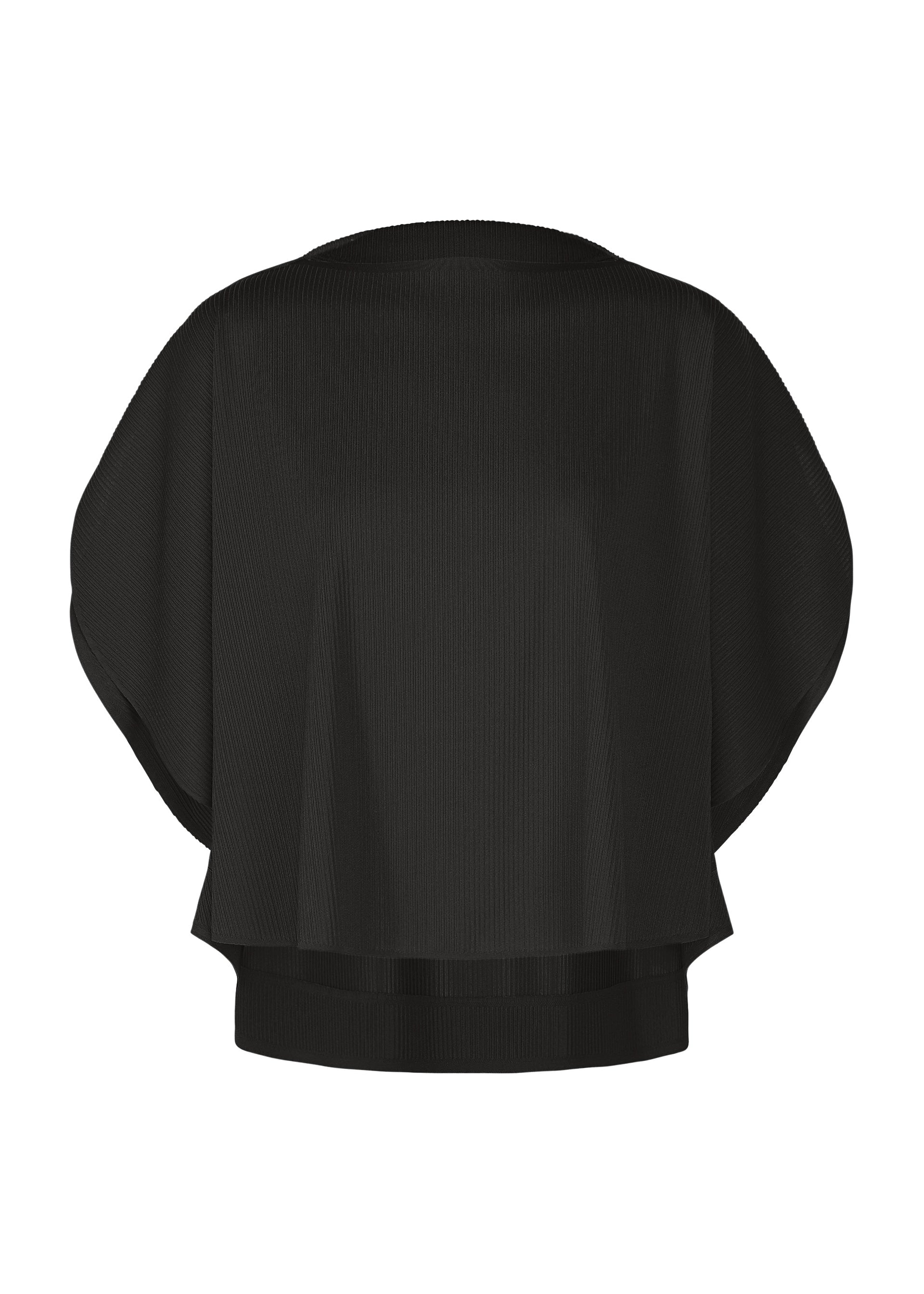A product shot of the PLEATS PLEASE ISSEY MIYAKE A-POC SLICE shirt in black.