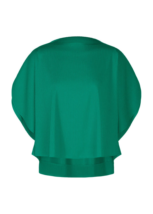 A product shot of the PLEATS PLEASE ISSEY MIYAKE A-POC SLICE shirt in fresh green.
