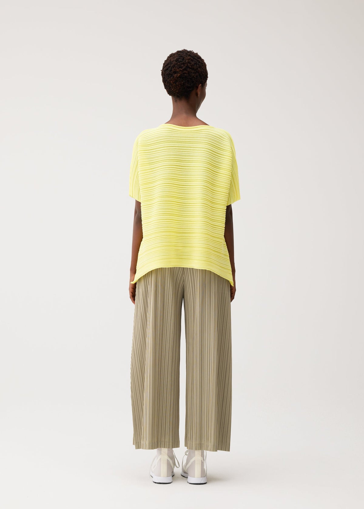 PAPER BOUNCE KNIT Top Pale Yellow