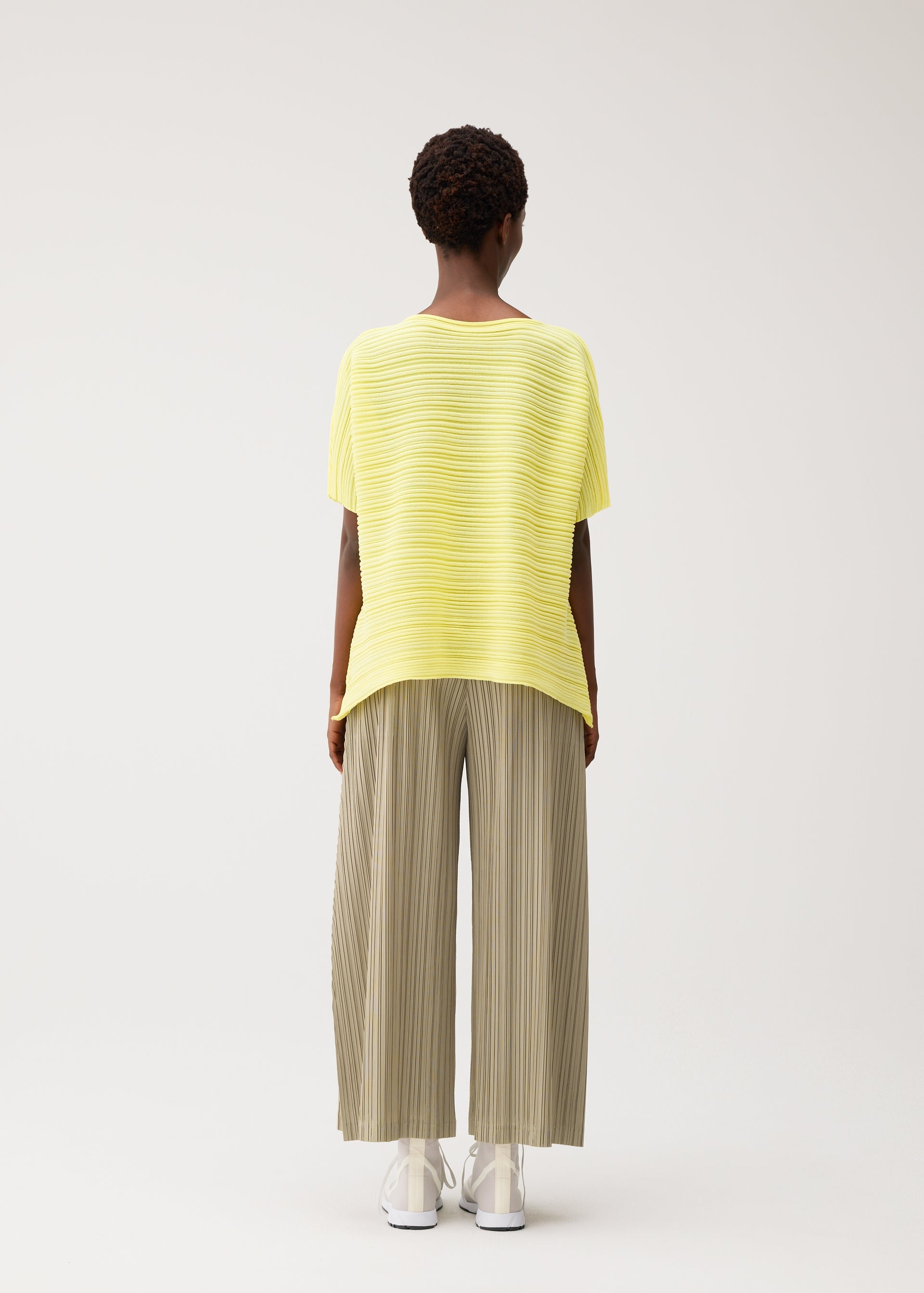 PAPER BOUNCE KNIT Top Pale Yellow
