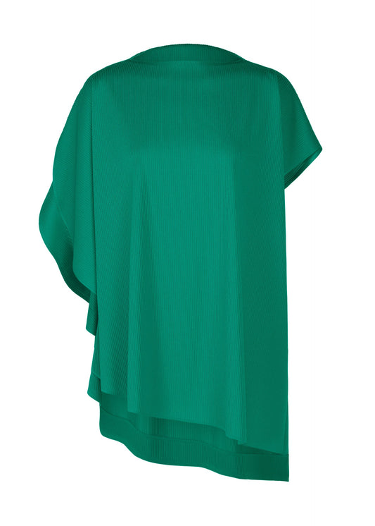 A product shot of the PLEATS PLEASE ISSEY MIYAKE A-POC SLICE shirt in fresh green.