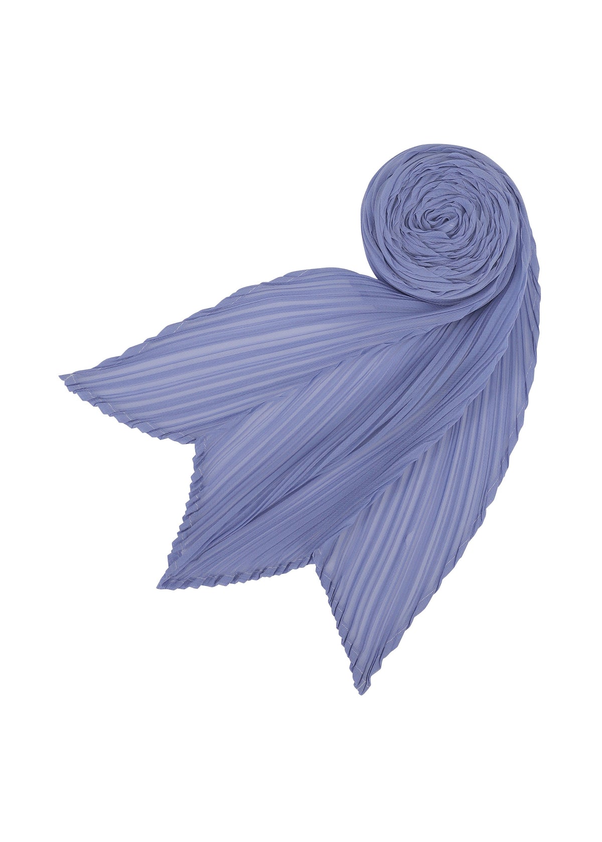 A detail shot of the PLEATS PLEASE ISSEY MIYAKE SKINNY SCARF stole.