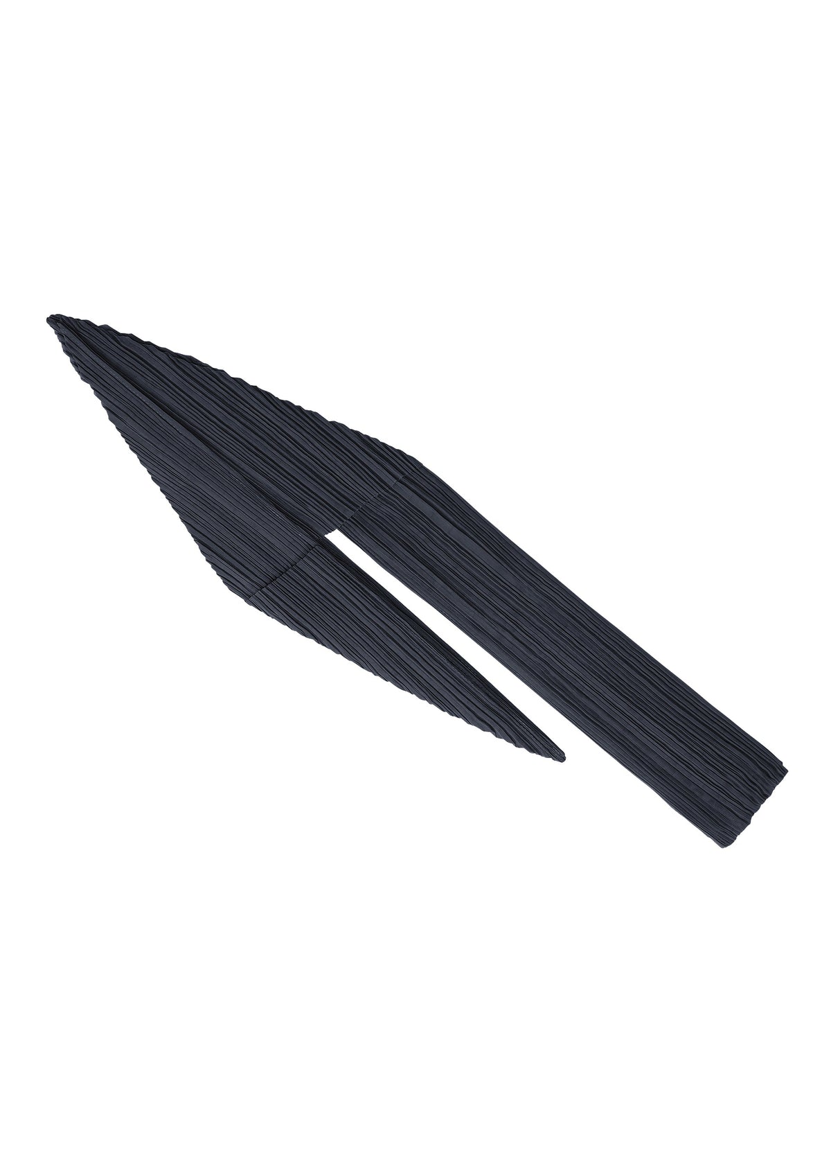 A product shot of the PLEATS PLEASE ISSEY MIYAKE FOLD HOOD SCARF stole in navy.