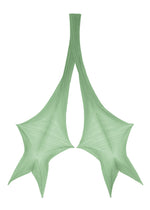 A detail shot of the PLEATS PLEASE ISSEY MIYAKE FOLD HOOD SCARF stole.