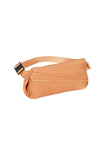 A detail shot of the PLEATS PLEASE ISSEY MIYAKE BIAS PLEATS WAIST BAG bag.